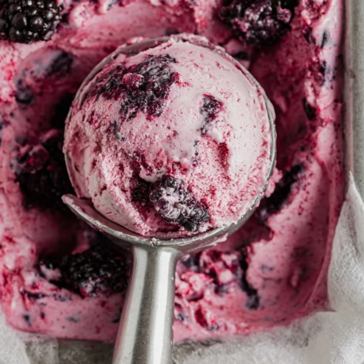 No Churn Mulberry Ice Cream