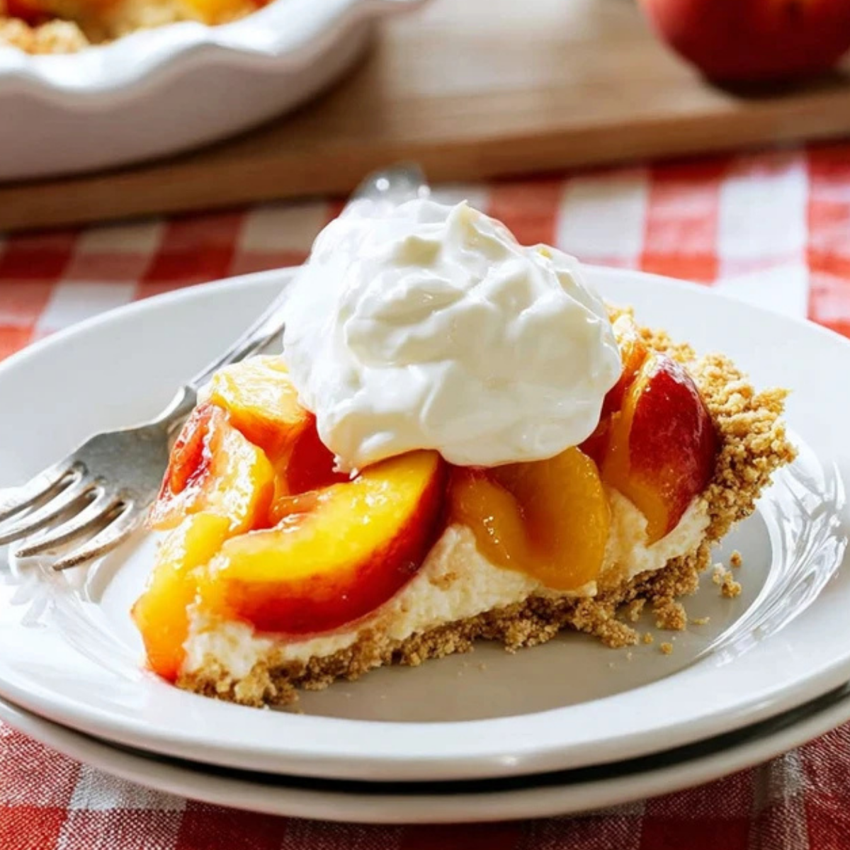 Peach Cheesecake Pie