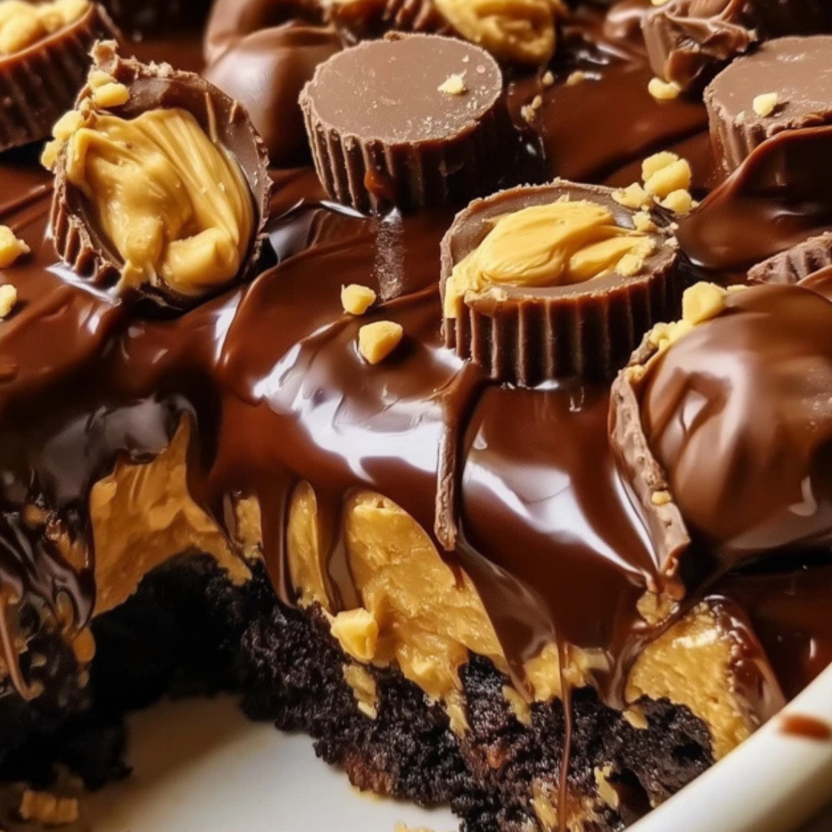 Peanut Butter Cup Dump Cake