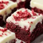 Red Velvet Brownies with Cream Cheese Icing