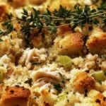 Rotisserie Chicken and Stuffing Casserole