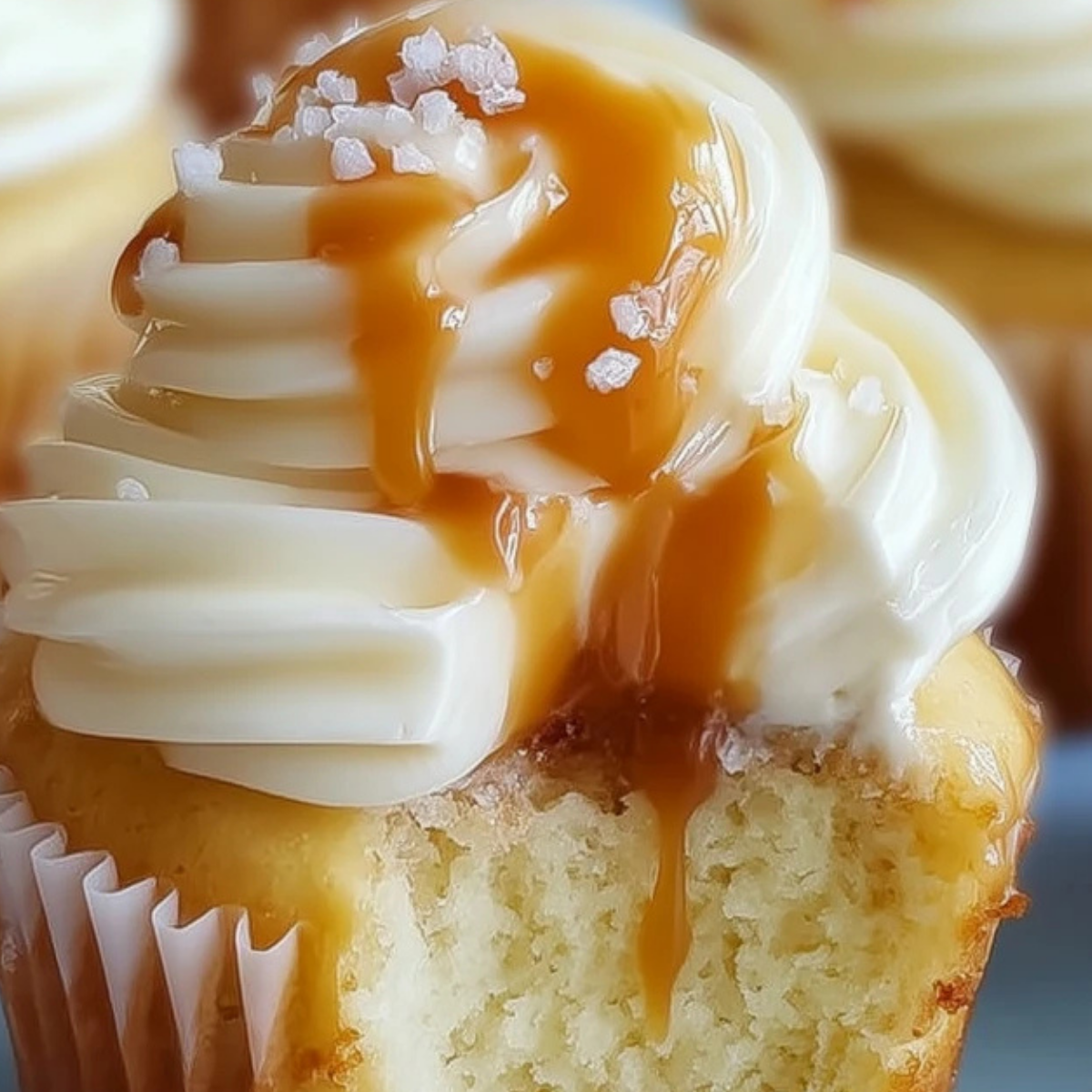 Salted Caramel Cream Cheese Cupcakes