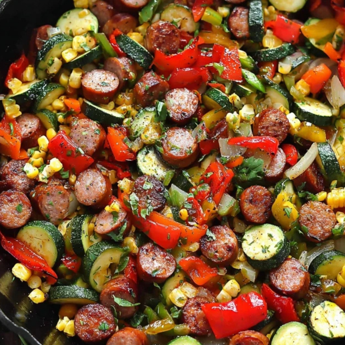 Sausage and Veggies Skillet