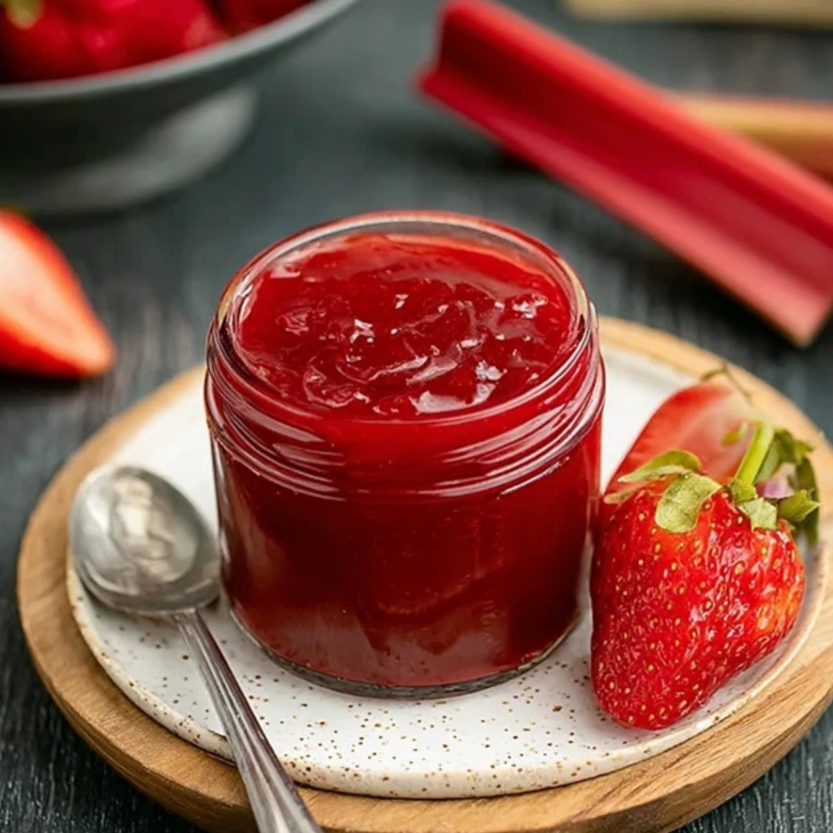 Small Batch Strawberry Rhubarb Jam