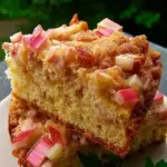 Sour Cream Rhubarb Coffee Cake