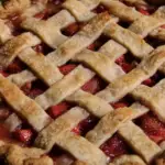 Spiced Strawberry Rhubarb Pie