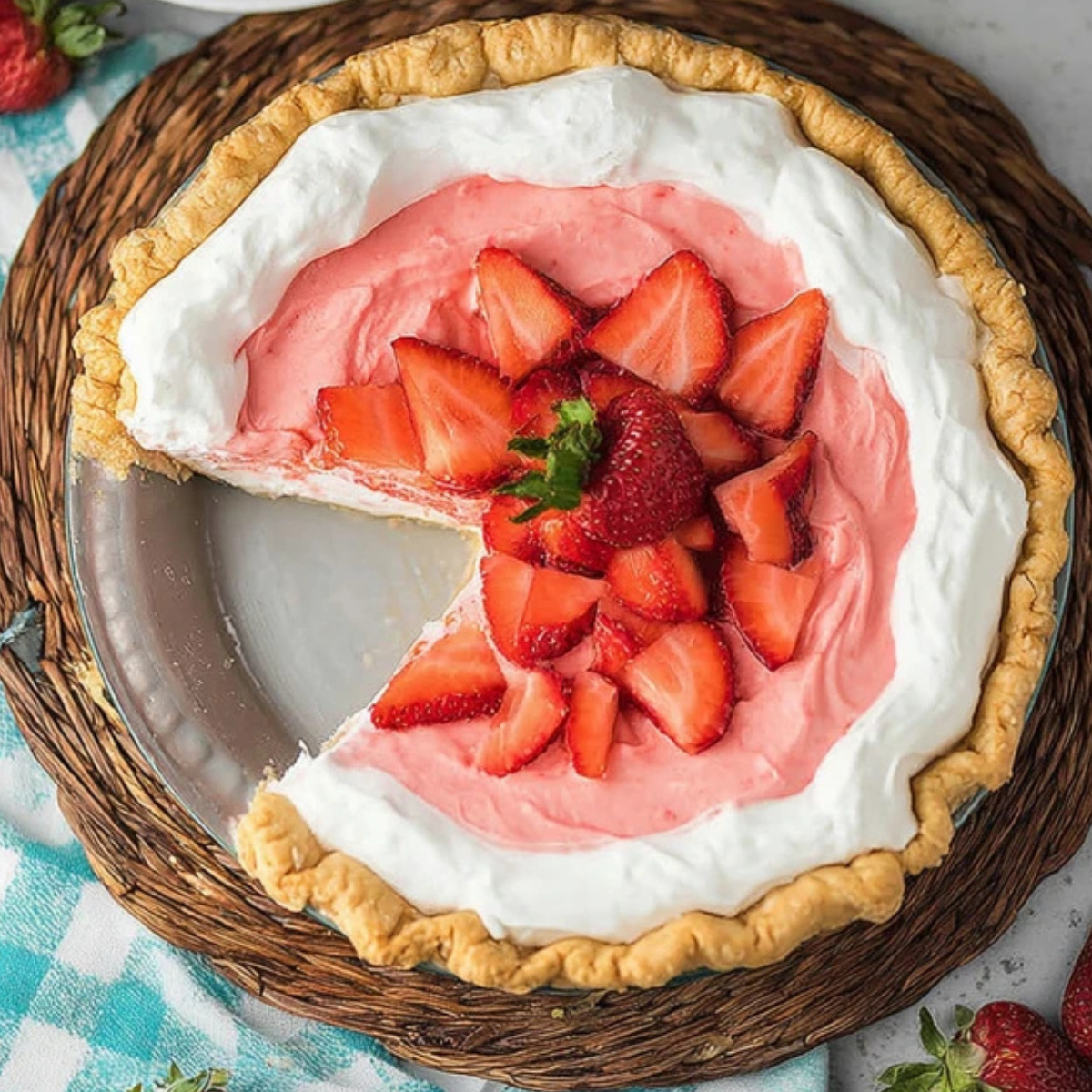 Strawberry Cream Pie