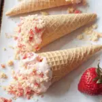 Strawberry Crunch Cheesecake Cones