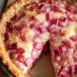 Strawberry Rhubarb Custard Pie