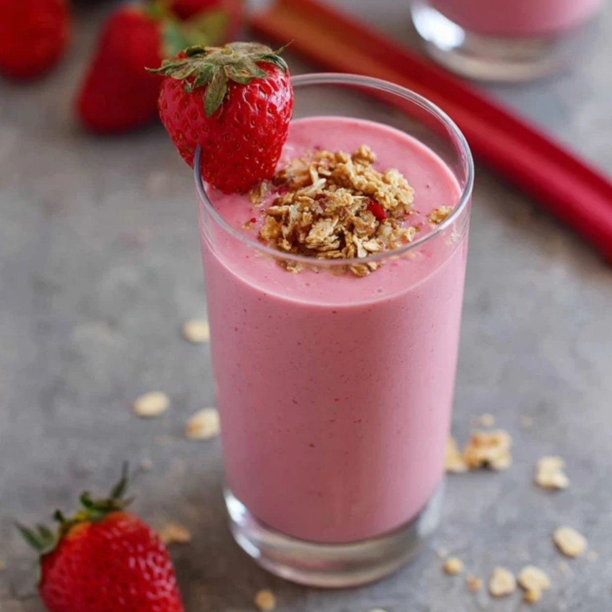 Strawberry Rhubarb Pie Smoothie