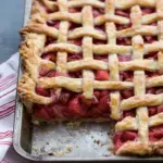 Strawberry Rhubarb Slab Pie