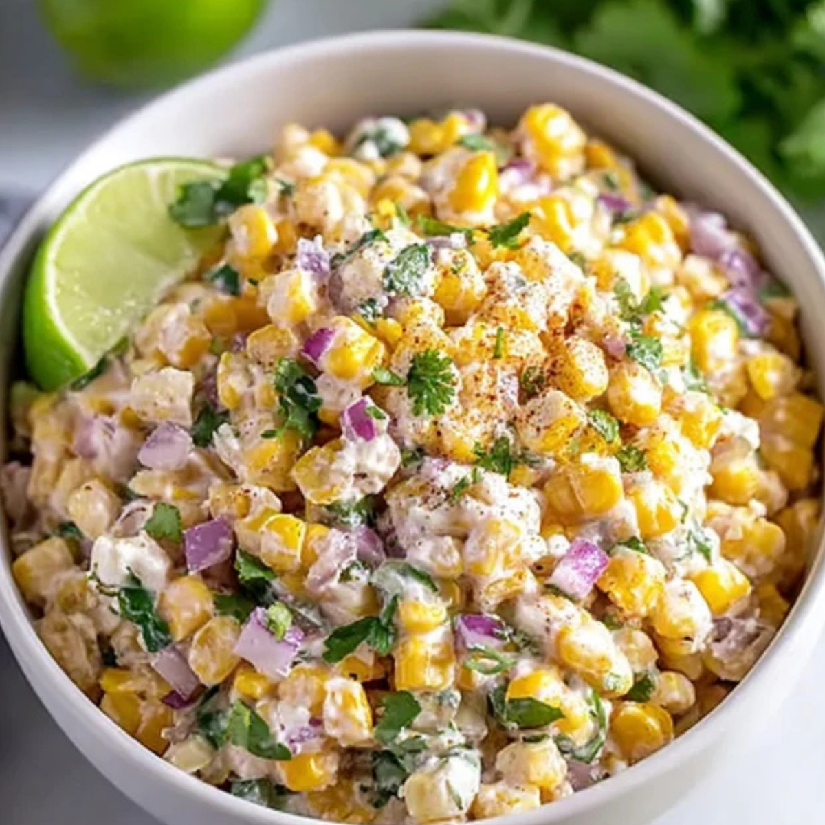 Street Corn Salad with Greek Yogurt