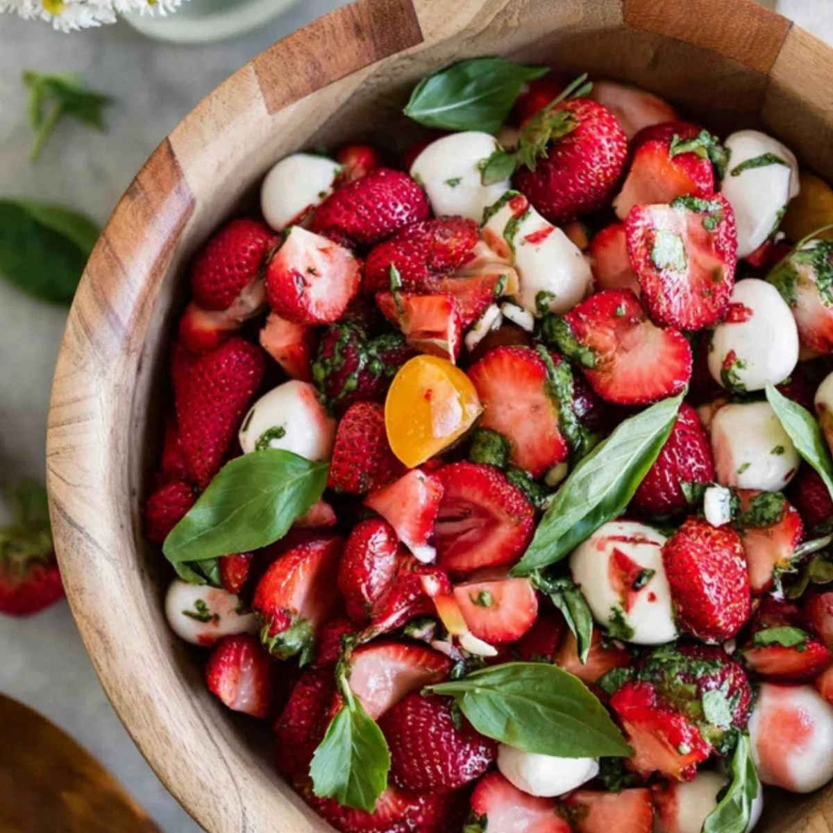 Summer Strawberry Caprese Salad