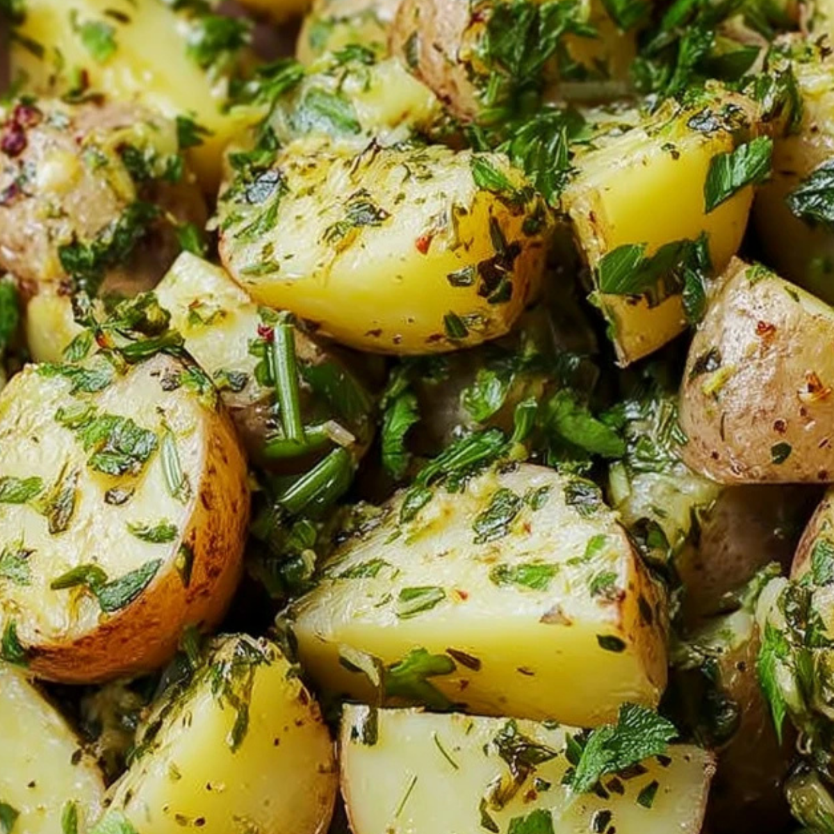 Warm Mixed Herb Potato Salad