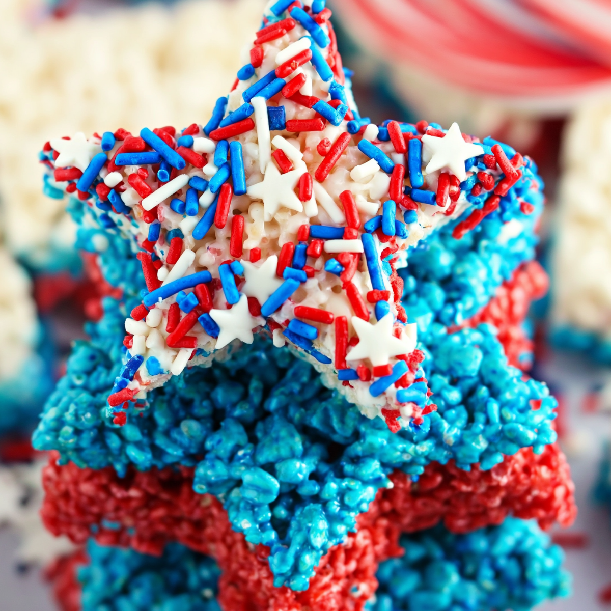 4th Of July Rice Krispie Treats