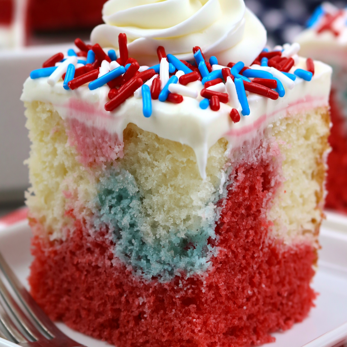 4th of July Poke Cake