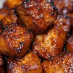 Air Fryer Salmon Bites with Hot Honey