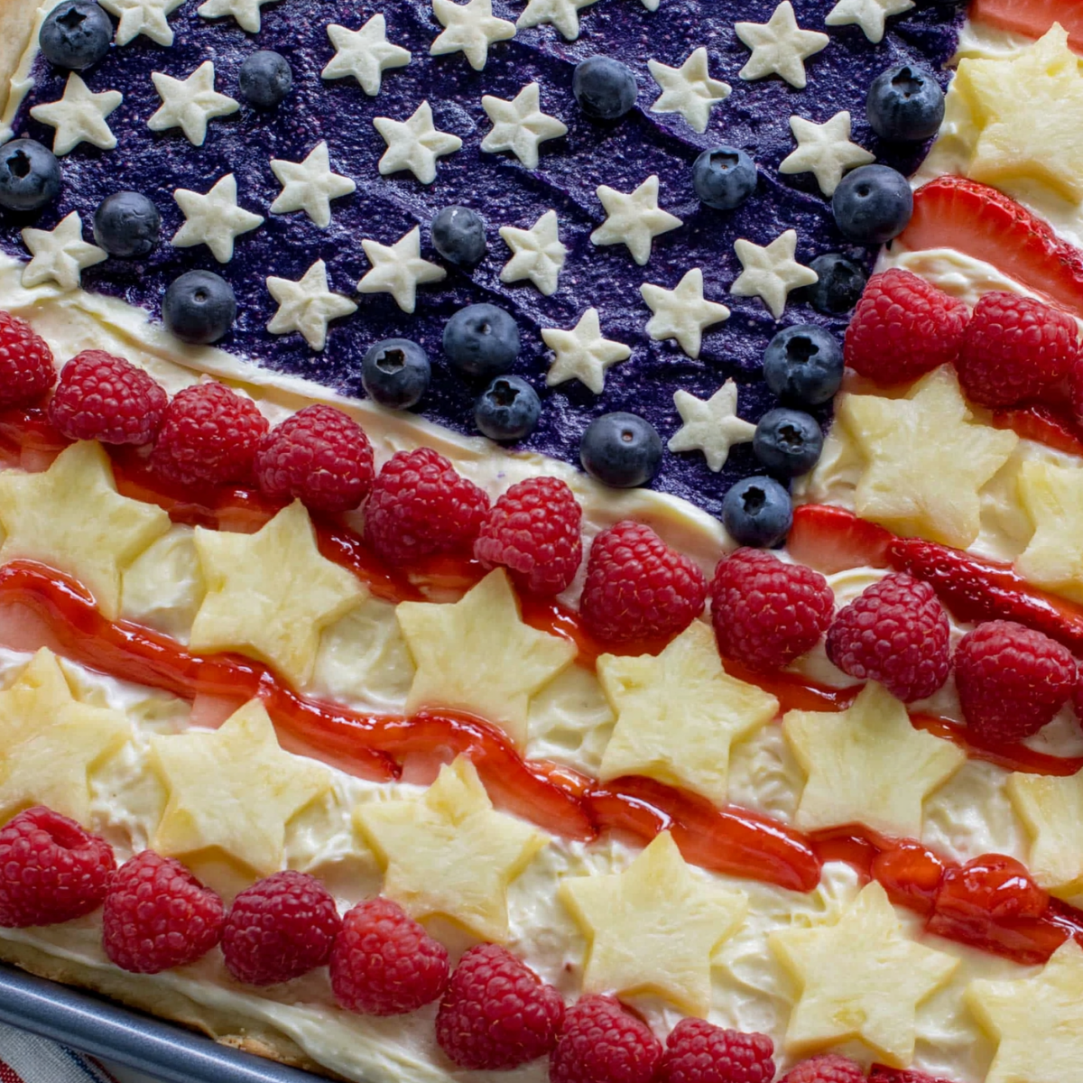 American Flag Fruit Pizza