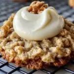 Banana Oatmeal Cookies with Cream Cheese Frosting