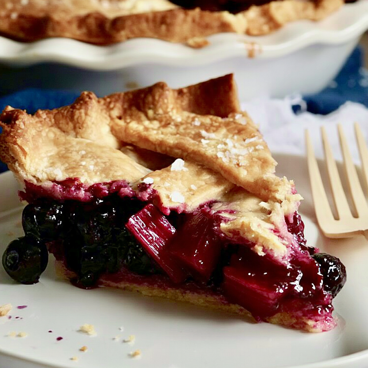 Blueberry Rhubarb Pie