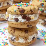 Chocolate Chip Cookie Ice Cream Sandwich
