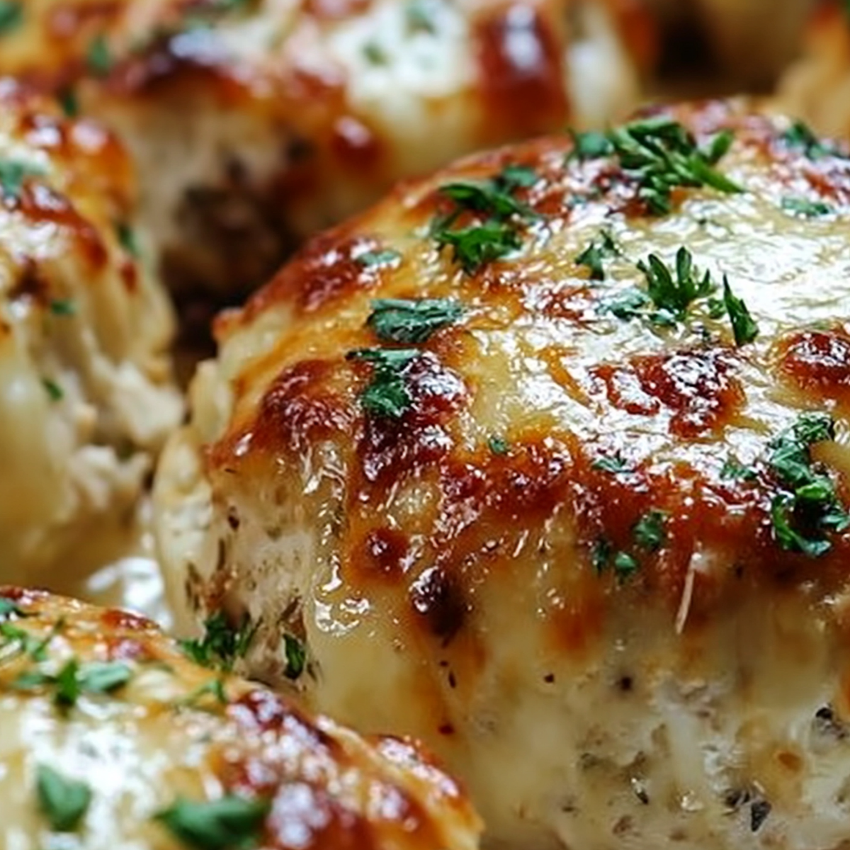 Garlic Parmesan Chicken Meatloaves