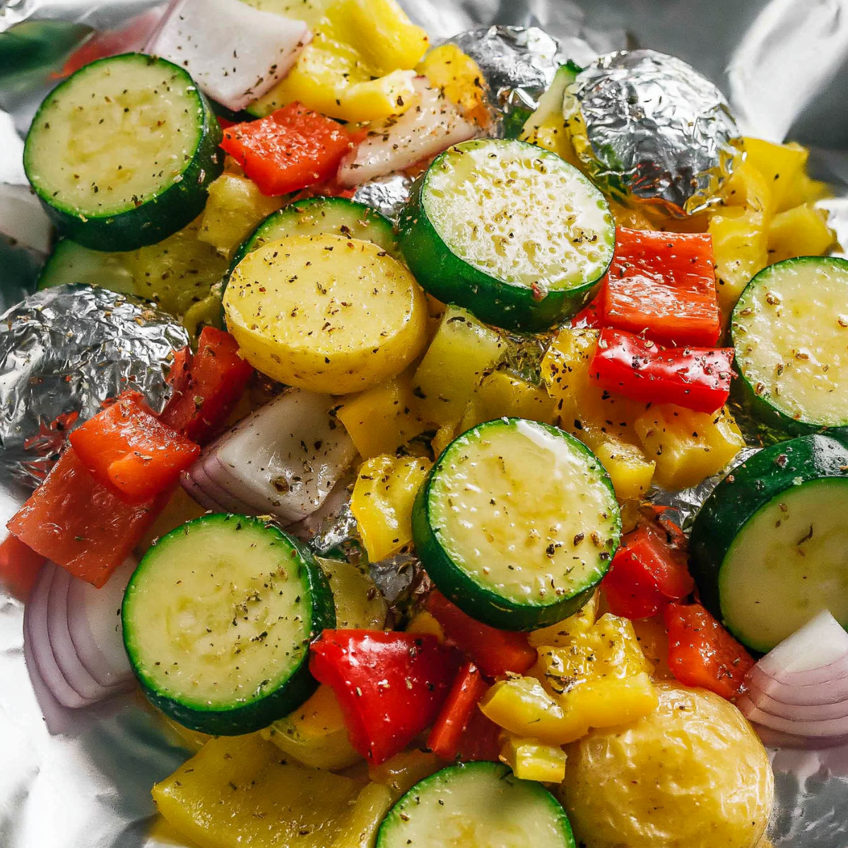 Grilled Vegetables in Foil