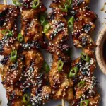 Honey Garlic Asian Chicken Kabobs
