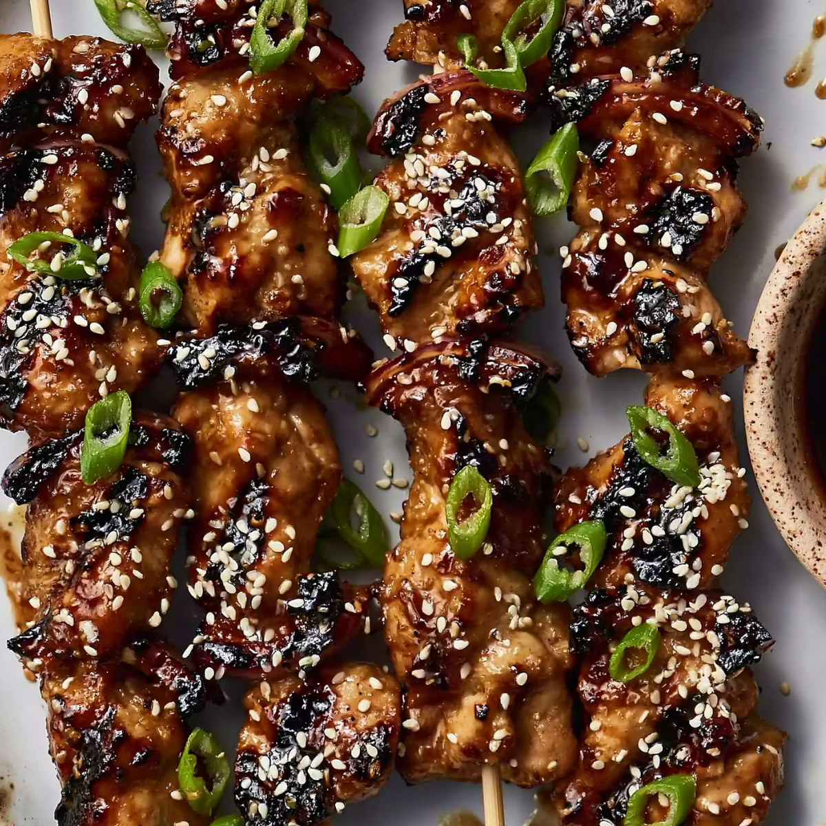 Honey Garlic Asian Chicken Kabobs