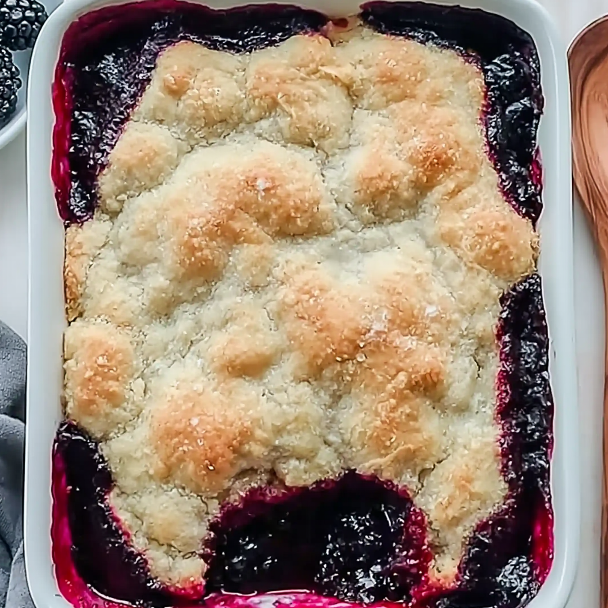Juicy Mulberry Cobbler