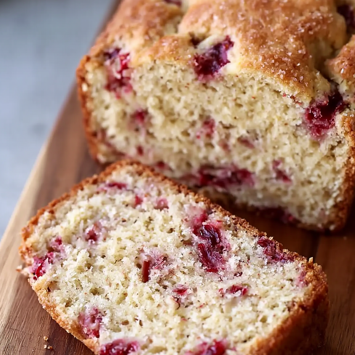 Moist Rhubarb Bread