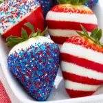 Patriotic Chocolate Covered Strawberries