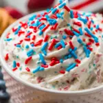 Red White and Blue Funfetti Dip