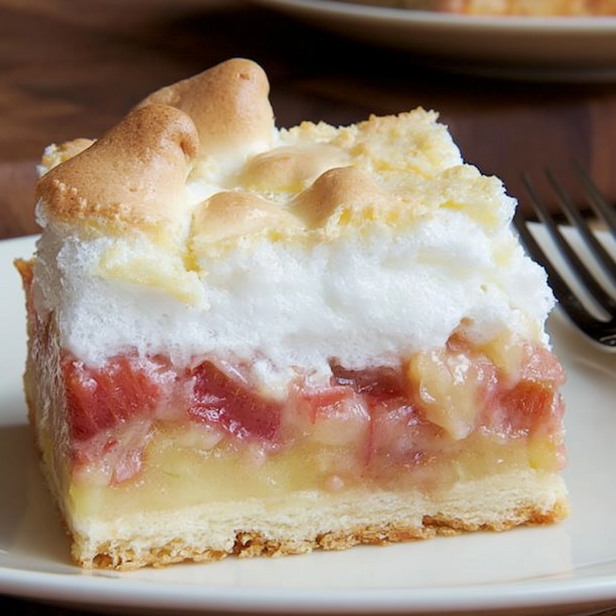 Rhubarb Meringue Bars