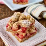 Rhubarb Oatmeal Bars