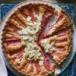 Rhubarb frangipane tart