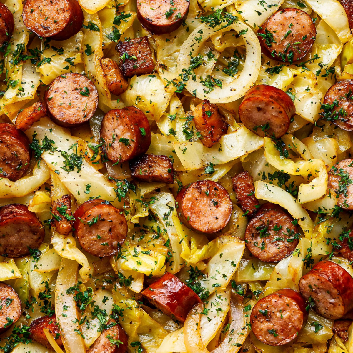 Sautéed Cabbage and Kielbasa
