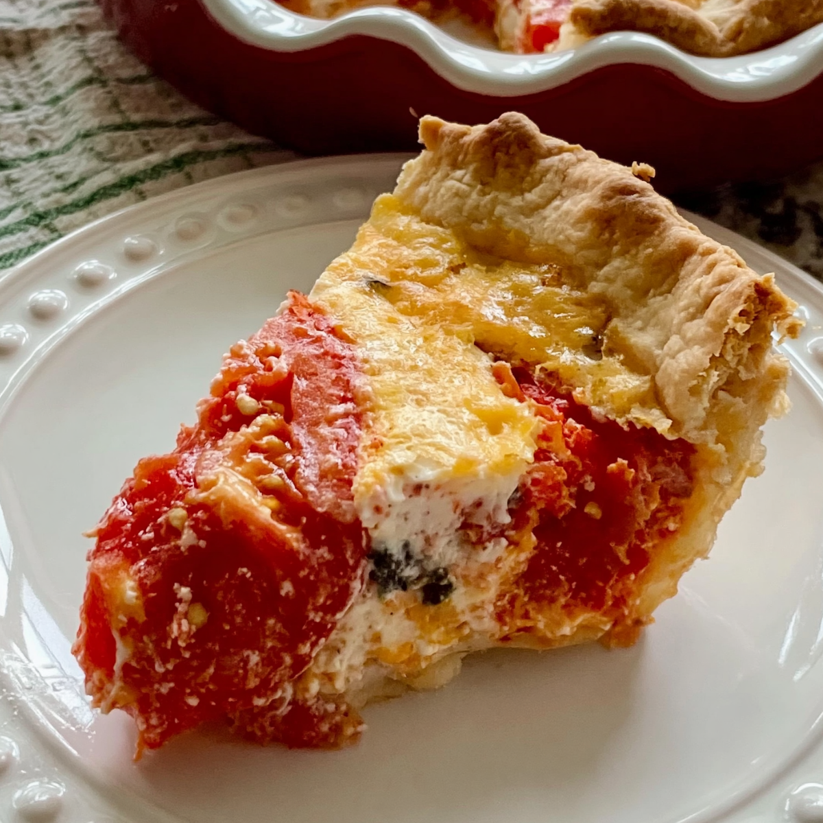 Southern Tomato Pie with Sourdough Pie Crust