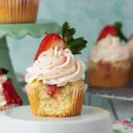 Strawberry Filled Cupcakes