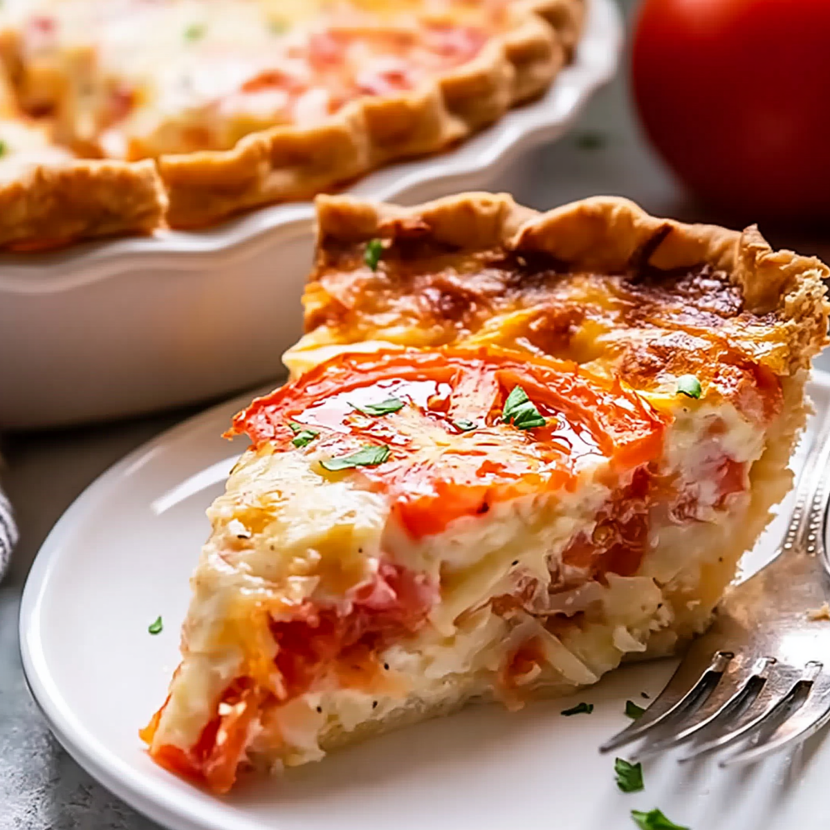 Traditional Amish Tomato Pie