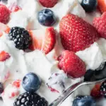 Triple Berry Cheesecake Fruit Salad