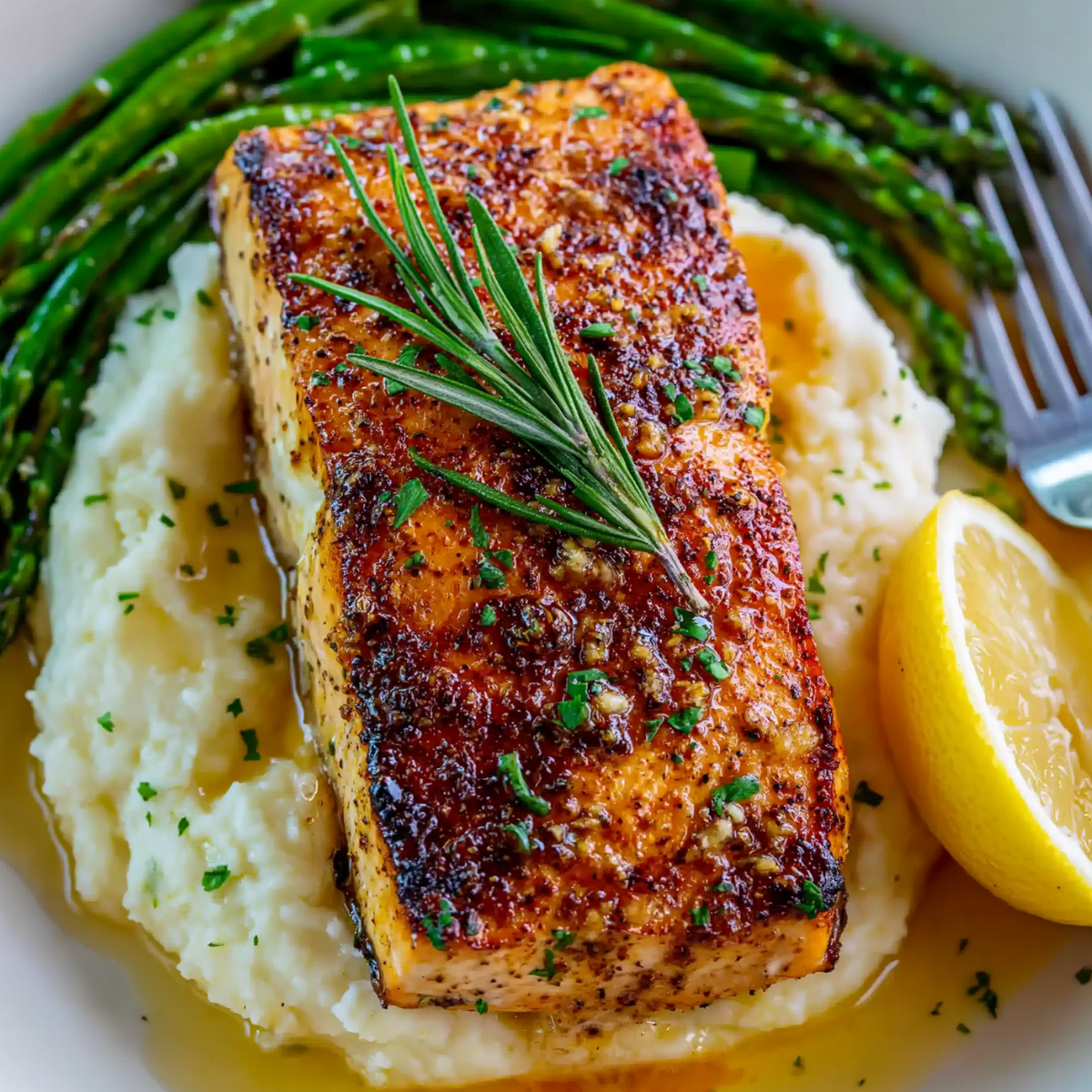 Baked Lemon Garlic Butter Salmon