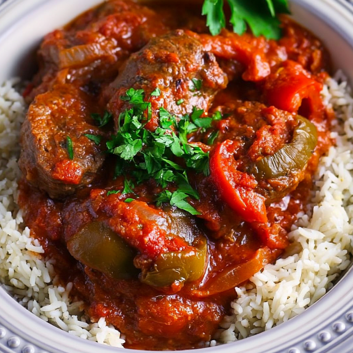 Braised Veal and Peppers
