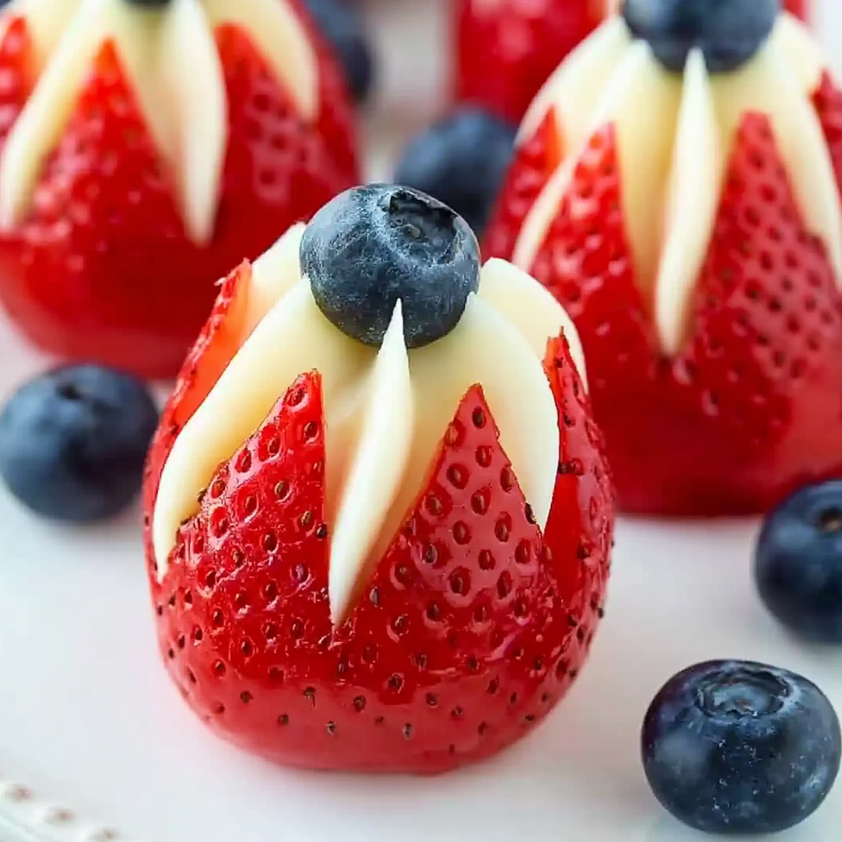Cheesecake Stuffed Strawberries