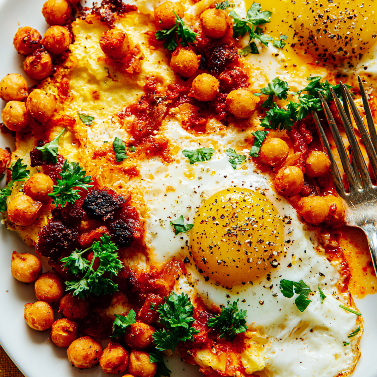 Chickpea Fried Eggs