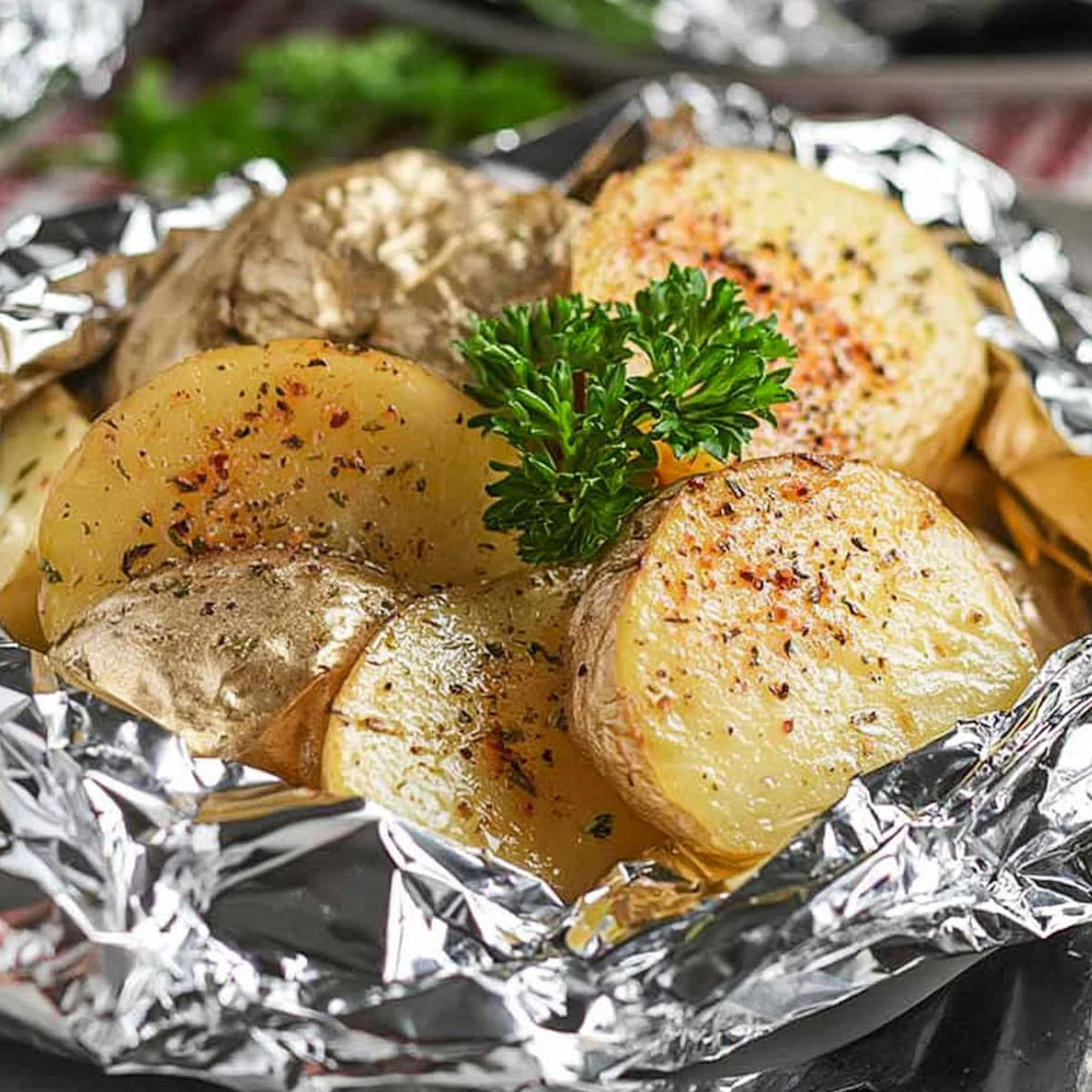 Grilled Potatoes in Foil