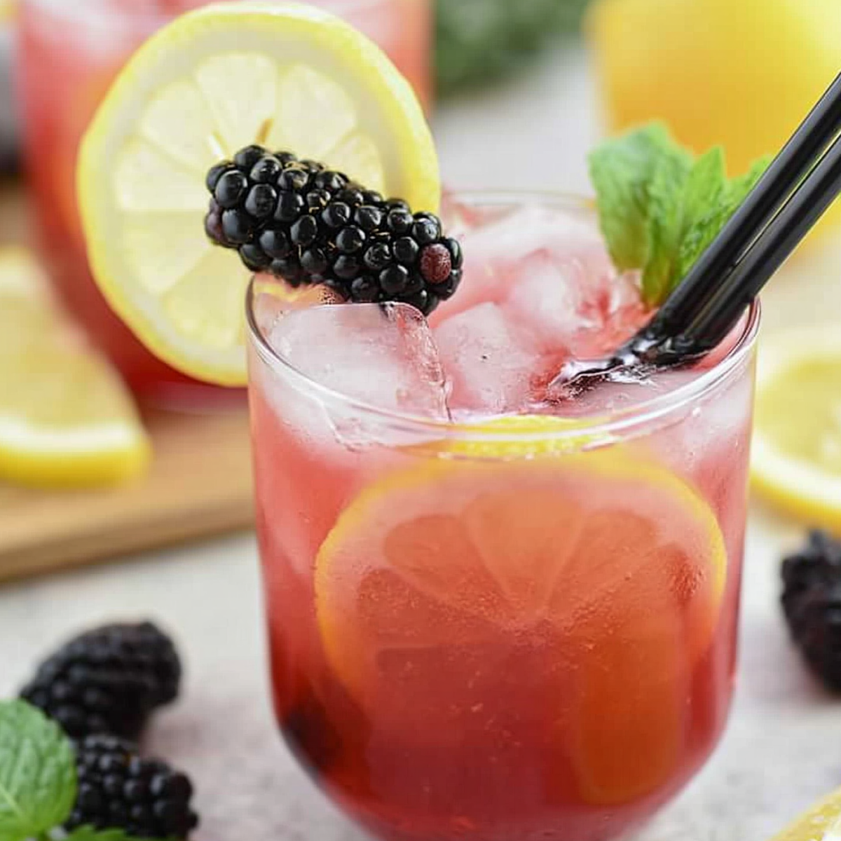 Lemon Blackberry Mocktail