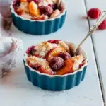 Nectarine & Raspberry Cobbler