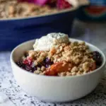 Nectarine and Blueberry Crisp
