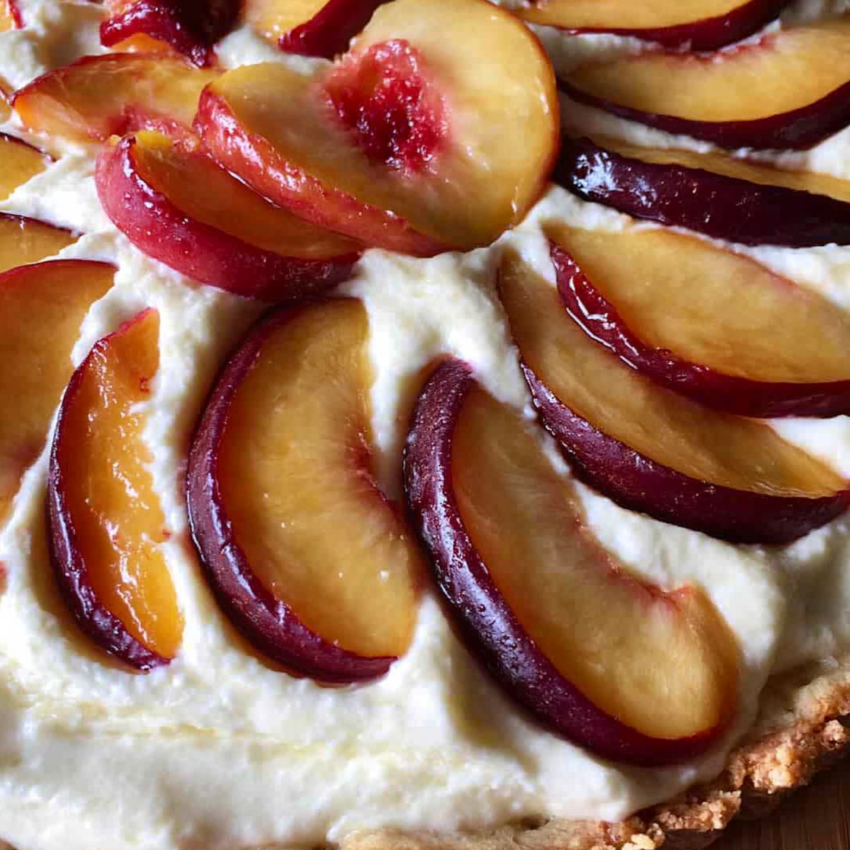 Nectarine and Mascarpone Tart